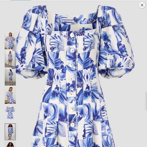 Garden Tiles Mini Dress FARM Rio - Picture 3 of 5